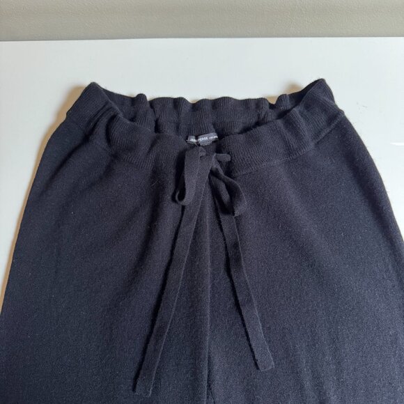 James Perse 100% Cashmere Jogger Pants - Black - Picture 4 of 11